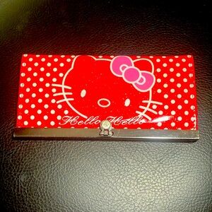 😻❤️Hello Kitty Red & White Polka Dots Wallet W/Accordion Pockets & Zipper